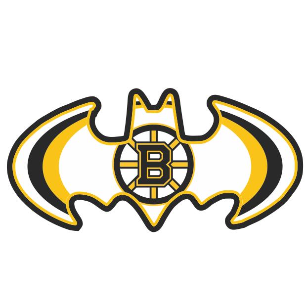 Boston Bruins Batman Logo iron on heat transfer